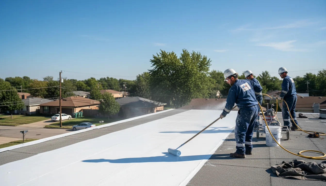 Commercial roof coating in South Cairo, NY near me